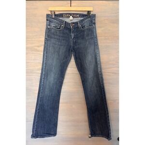 Ezra Fitch Vintage Premium Denim Jeans Dark Wash Made in USA Distressed Size 29